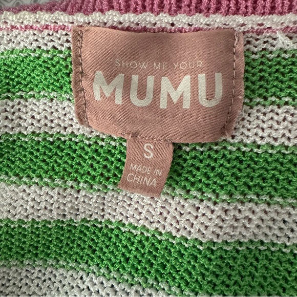 Show Me Your MuMu Colorful Sonny Oversized Button Up Cardigan Sweater Size Small - Picture 5 of 6